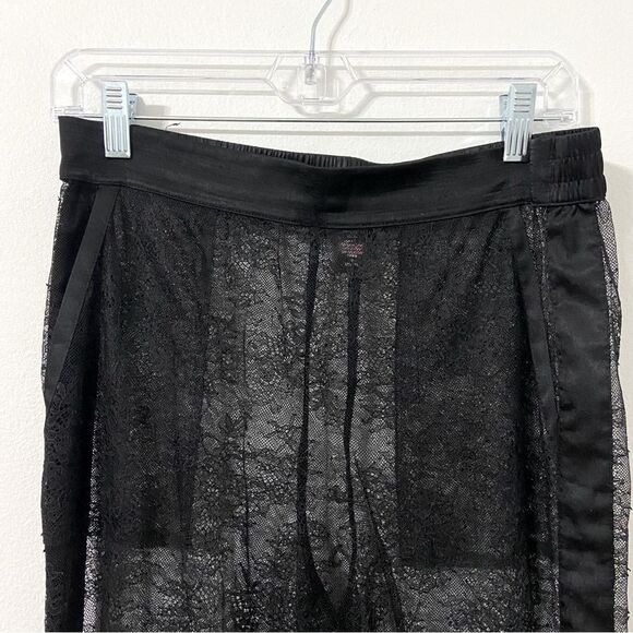 Victoria's Secret M Pants Black Lace Mesh Lightweight Layering Fairycore Grunge - Picture 6 of 10